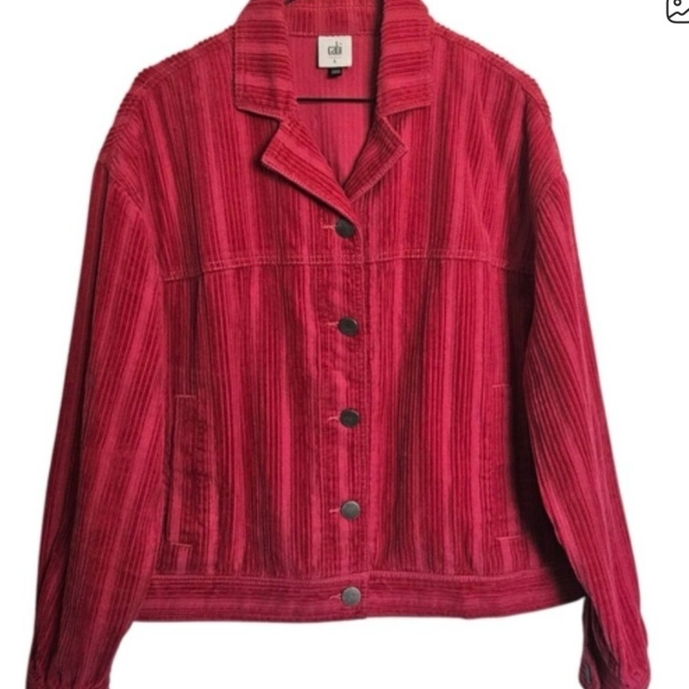 Cabi women’s Pink Cheeky Topper Corduroy Jacket spring summer coastal Sz XS - Picture 3 of 8